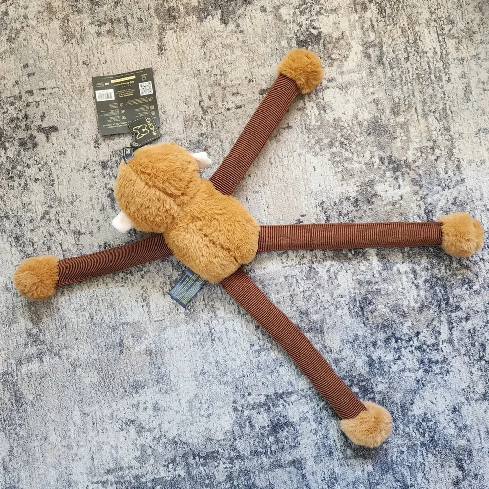 NANDOG Pet Gear MY BFF MONKEY BUNGEE DOG TOY (Brown) NWT 🐾💛